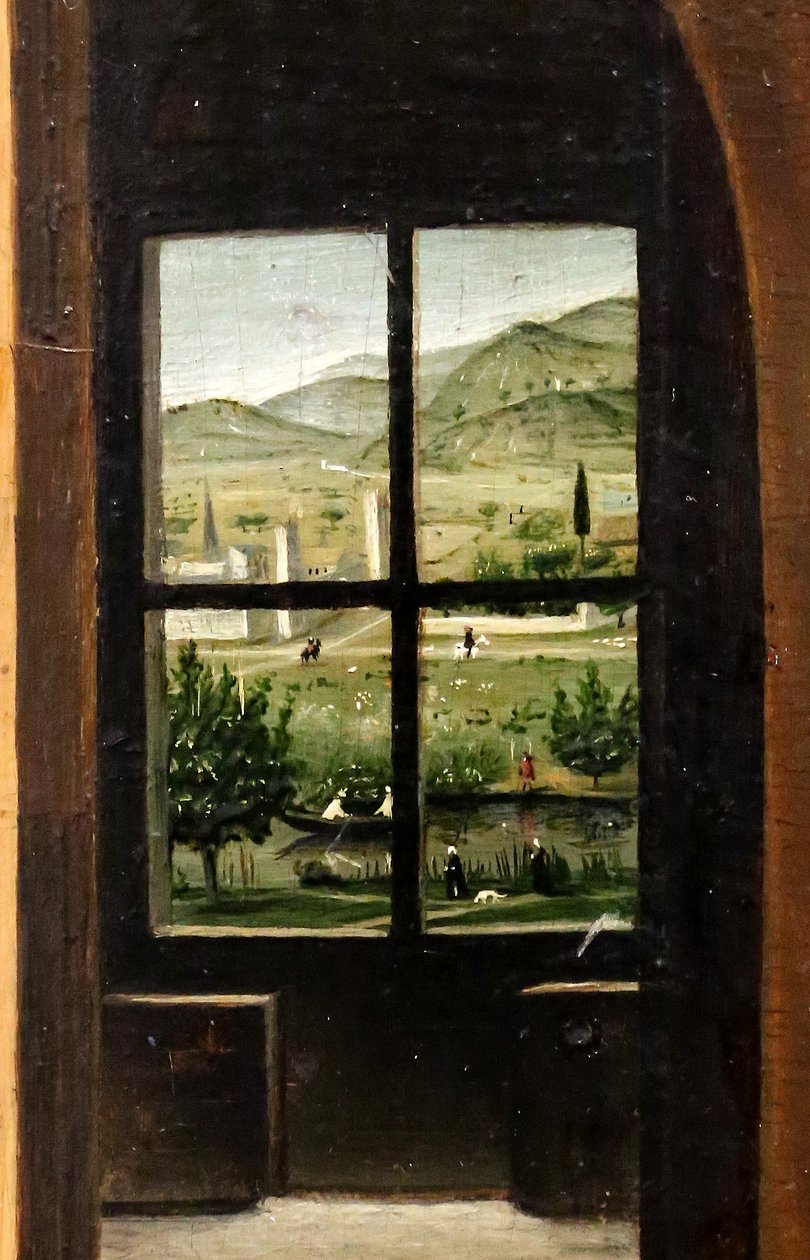 São Jerónimo no seu estudo, pormenor, c.1475 (óleo sobre painel) de Antonello da Messina