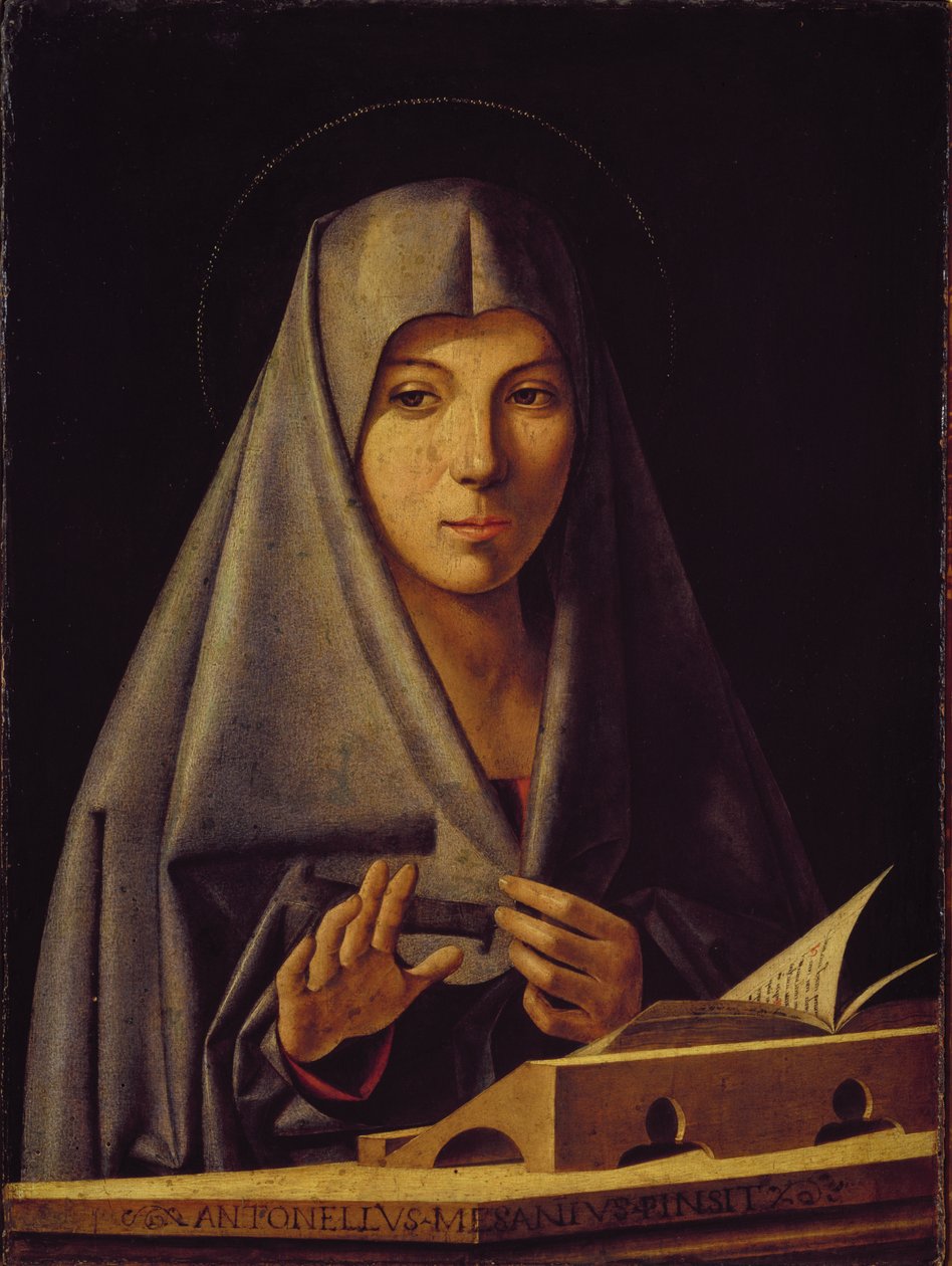 Virgem anunciada de Antonello da Messina
