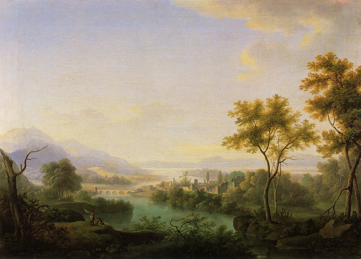 Paisagem, com, pescadores de Antoni Lange