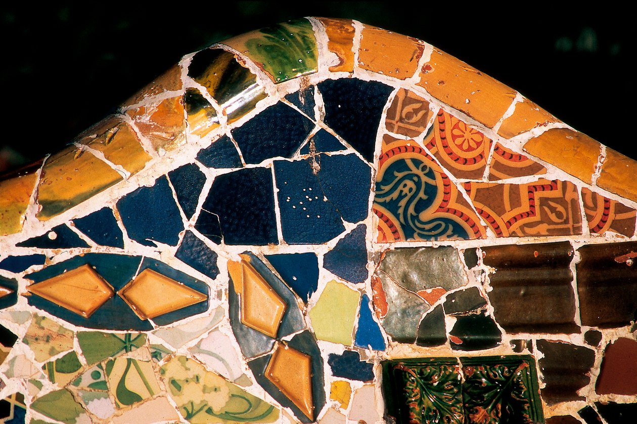 Parc Güell, Barcelona, detalhe de Antoni Gaudi
