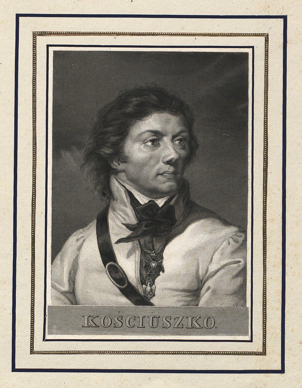 Retrato de Tadeusz Kosciuszko 1746-1817 de Antoni Oleszczynski