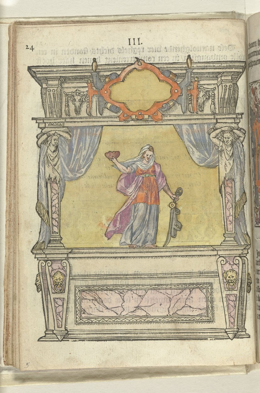 Palco com personificação da Razão, 1578 de Antoni van Leest