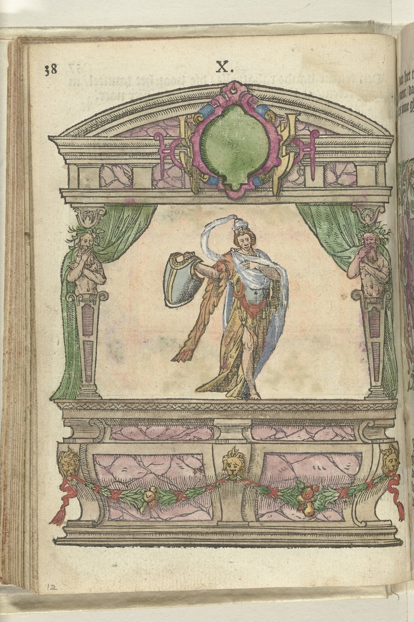 Palco com personificação de Prudência (Prudentia), 1578 de Antoni van Leest