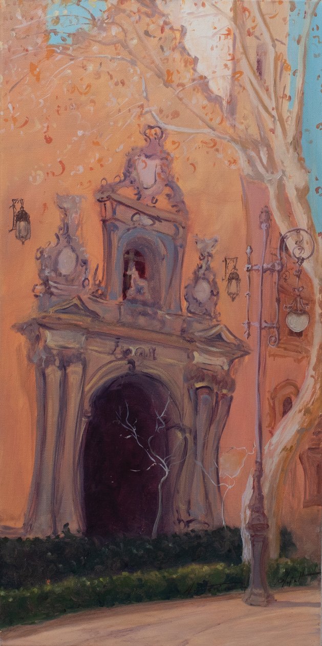 Porta de Granada, 2016 (óleo sobre tela) de Antonia Myatt