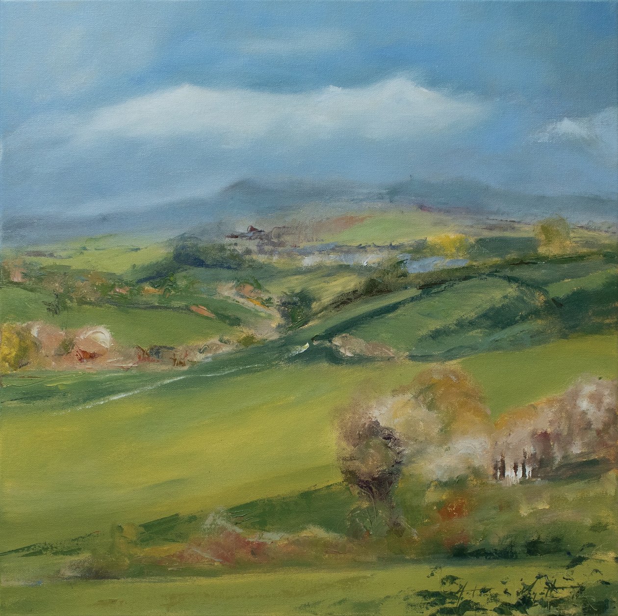 Torre do Rei Alfred, 2019 (óleo sobre tela) de Antonia Myatt