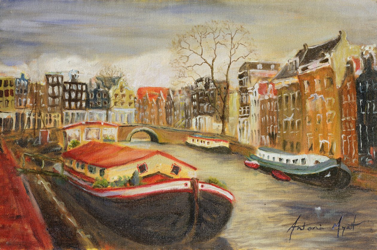 Red House Boat, Amsterdã, 1999 de Antonia Myatt