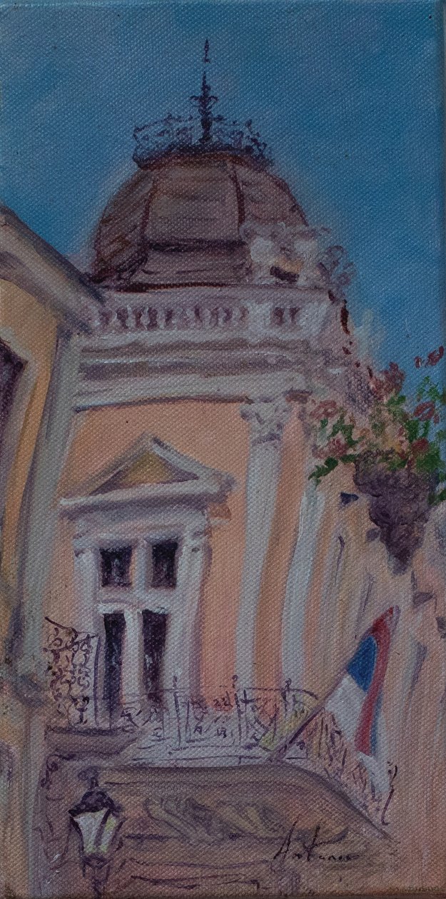Sérvia, 2017 (óleo sobre tela) de Antonia Myatt