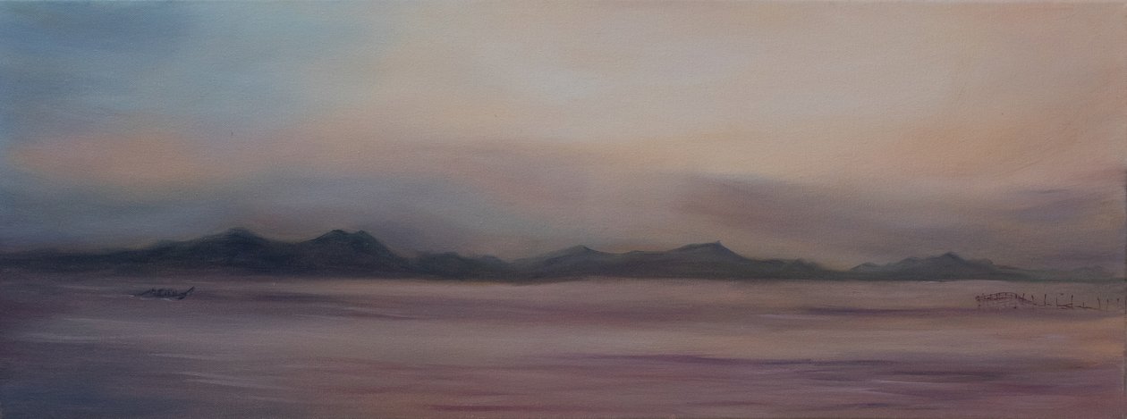 Tailândia, Redes de pesca, 2015 (óleo sobre tela) de Antonia Myatt