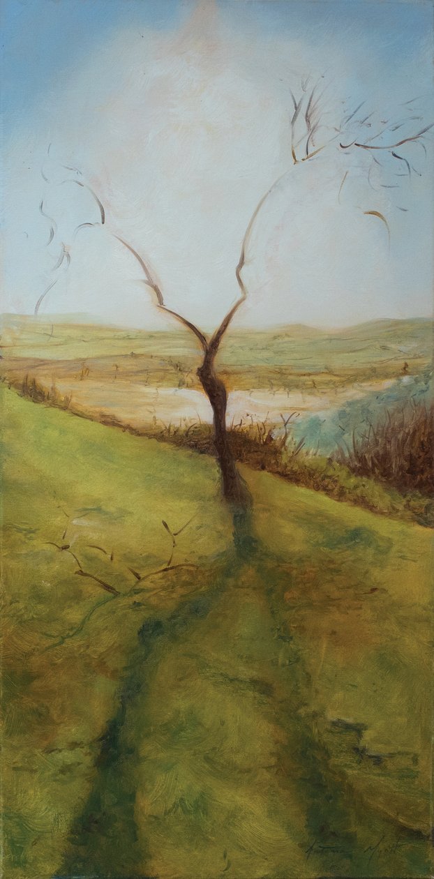 A árvore do beijo, 2013 (óleo sobre tela) de Antonia Myatt