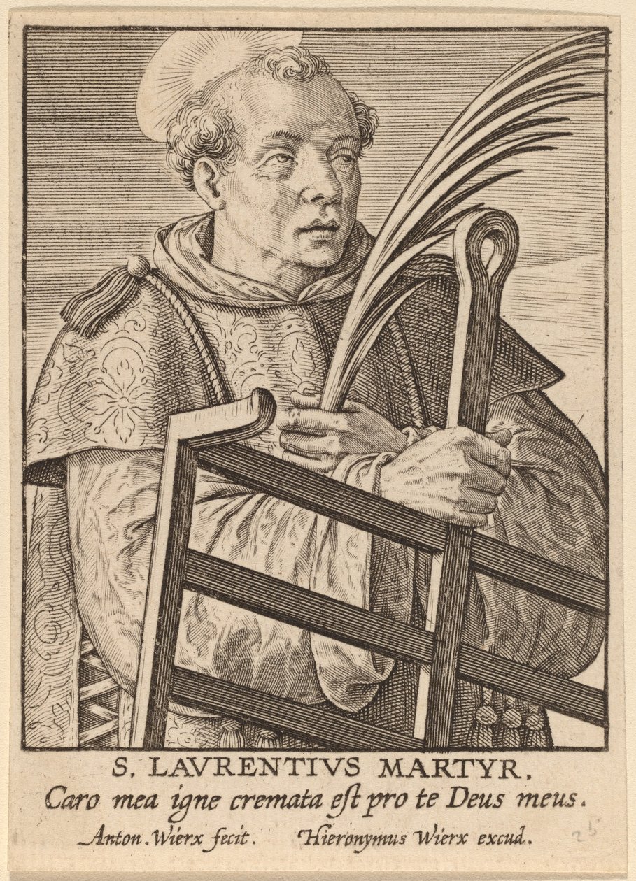 São Lourenço Mártir de Antonie Wierix