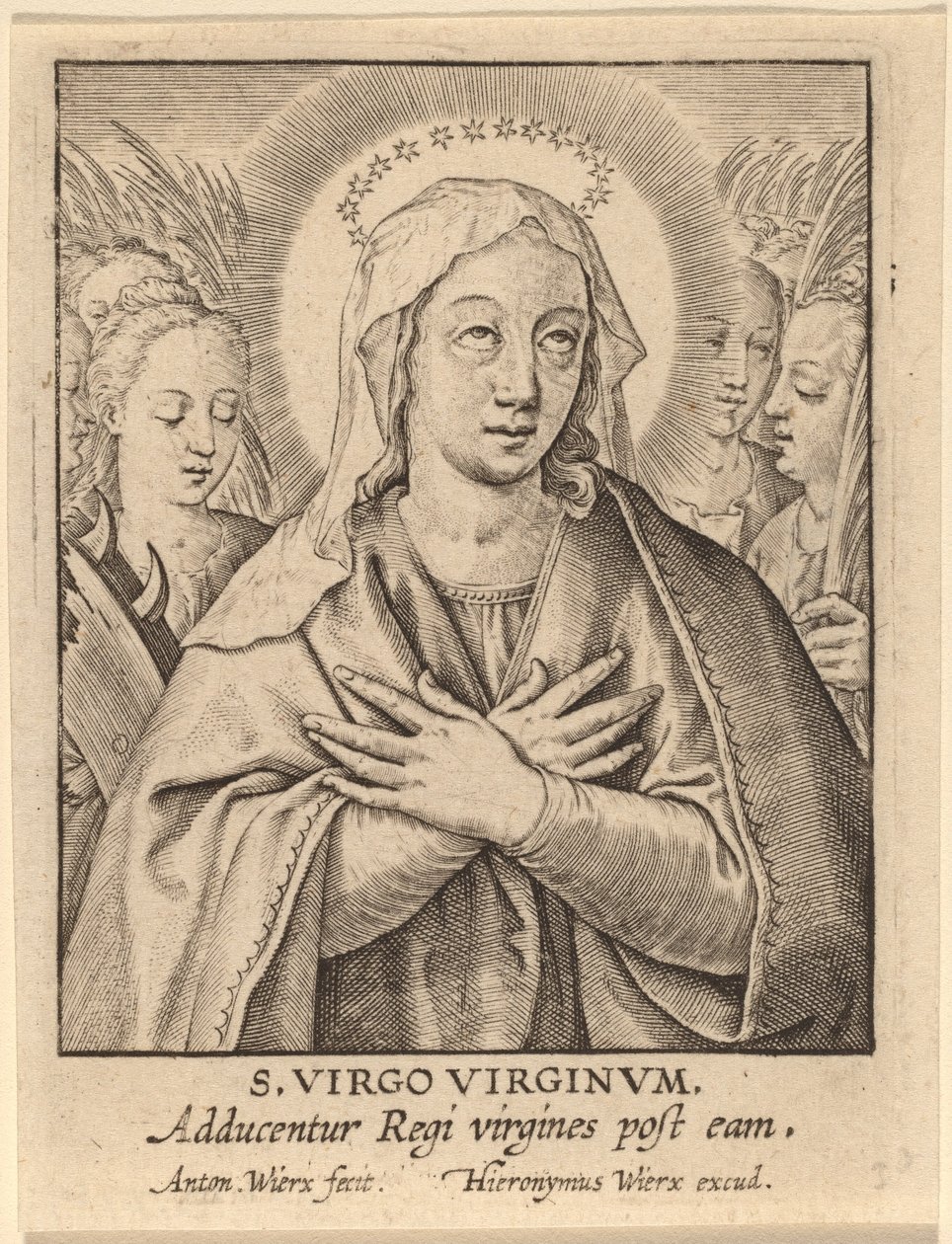 S. Virgem das Virgens de Antonie Wierix