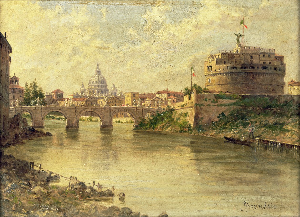 Castel Sant&39;Angelo e São Pedro do Tibre de Antonietta Brandeis
