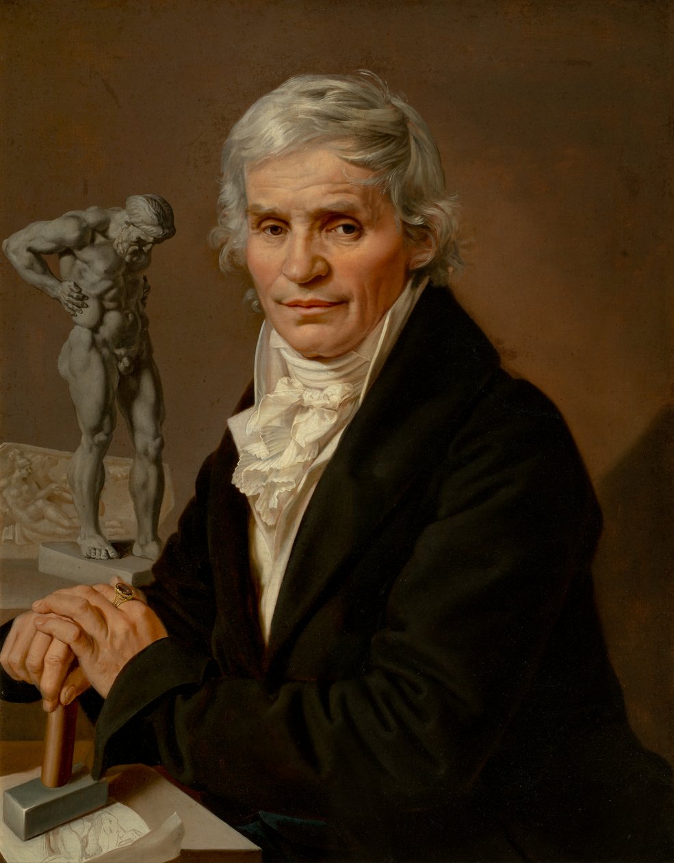 Retrato do escultor Josef Malinsky, 1818 de Antonin Machek
