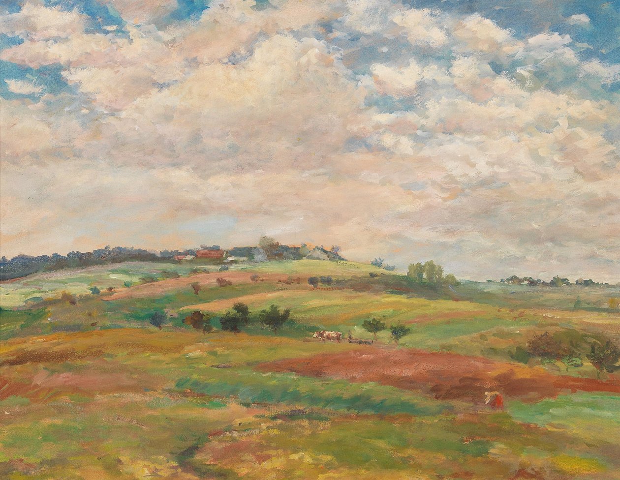 Seguidor Pasture Landscape in the Summer Light de Antonin Slavicek