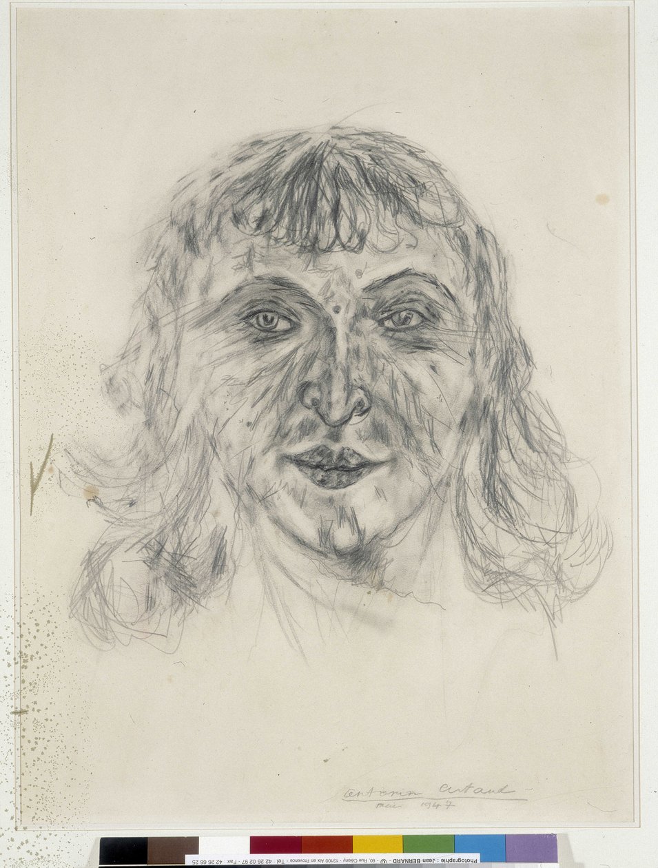 Retrato de Mania Oifer - maio de 1947 (dessin) de Antonin Artaud