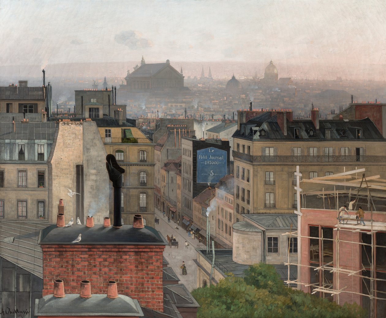 Paris vista de Montmartre, 1887 de Antonin Chittussi