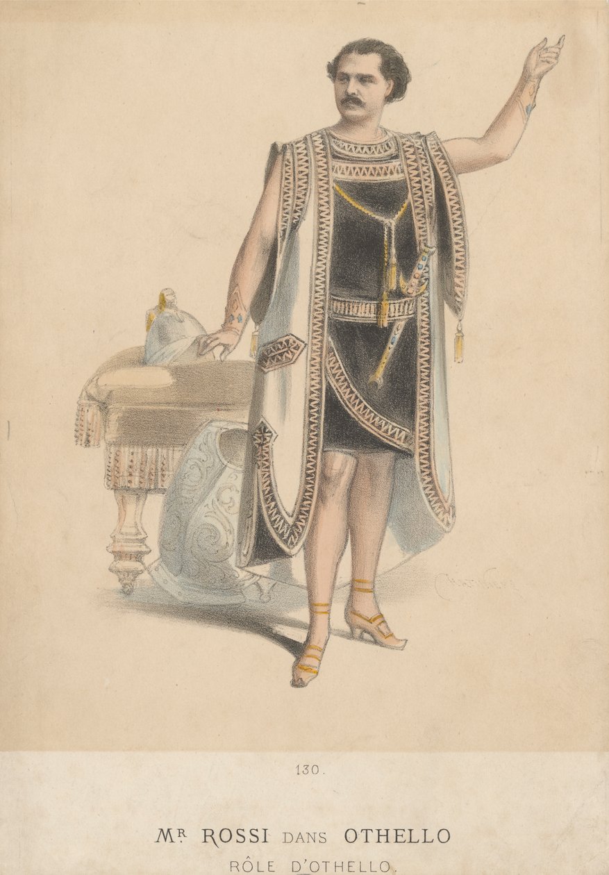Sr. Rossi como Othello de Antonin Marie Chatiniere