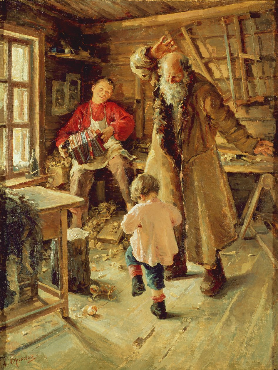 Um momento feliz, 1897 de Antonina Leonardov Rzhevskaya