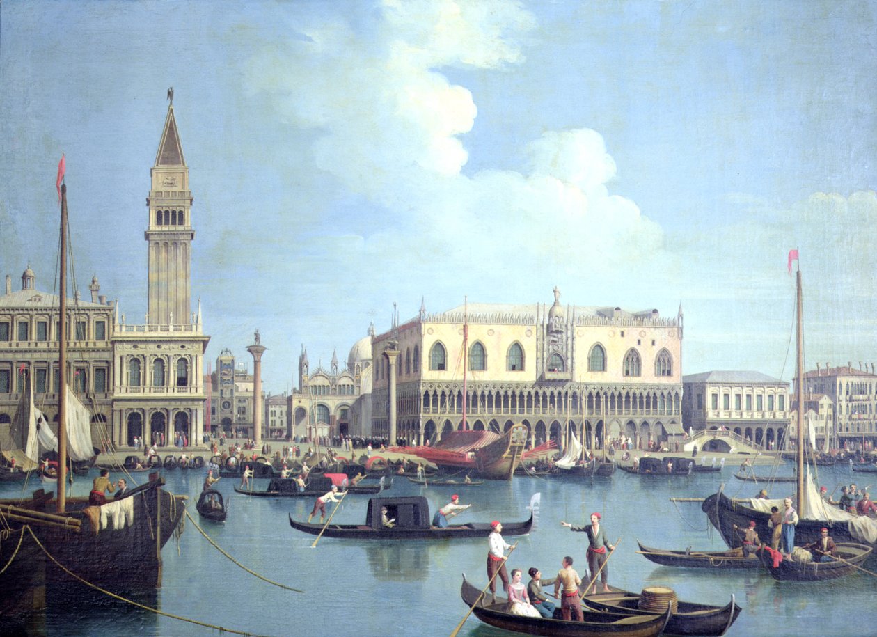 Uma vista do Grande Canal de Giovanni Antonio Canal