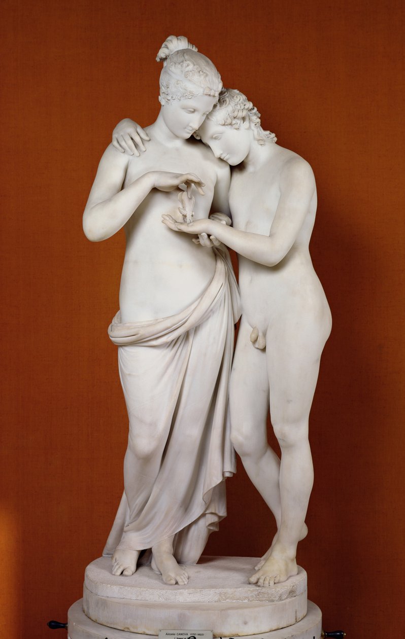 Cupido e Psique (mármore) de Antonio Canova
