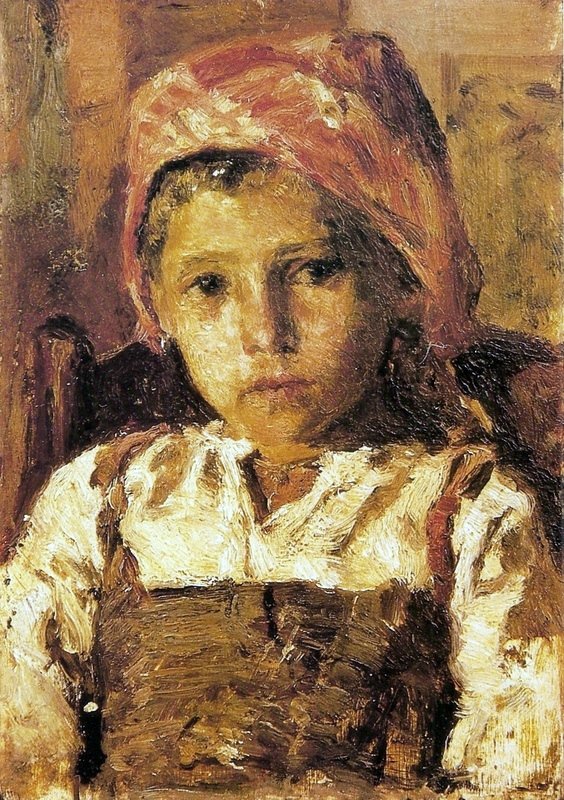 Cabeça de uma menina de Antonio Carvalho Silva de Porto