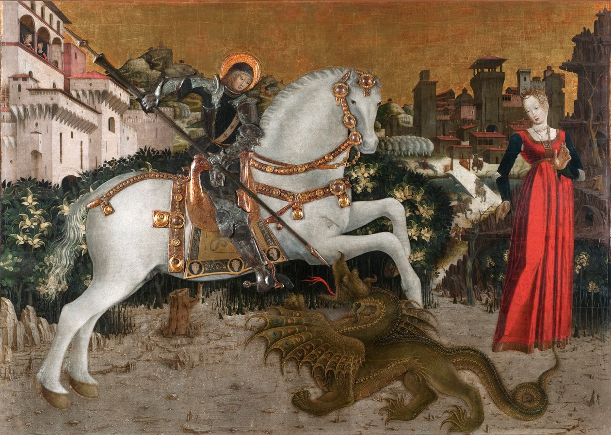 São Jorge e a princesa. de Antonio Cicognara