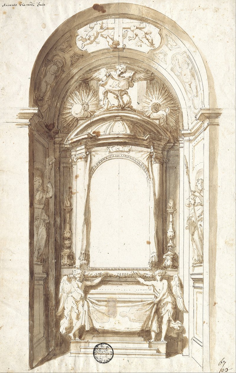 Design para um altar de Antonio Gherardi