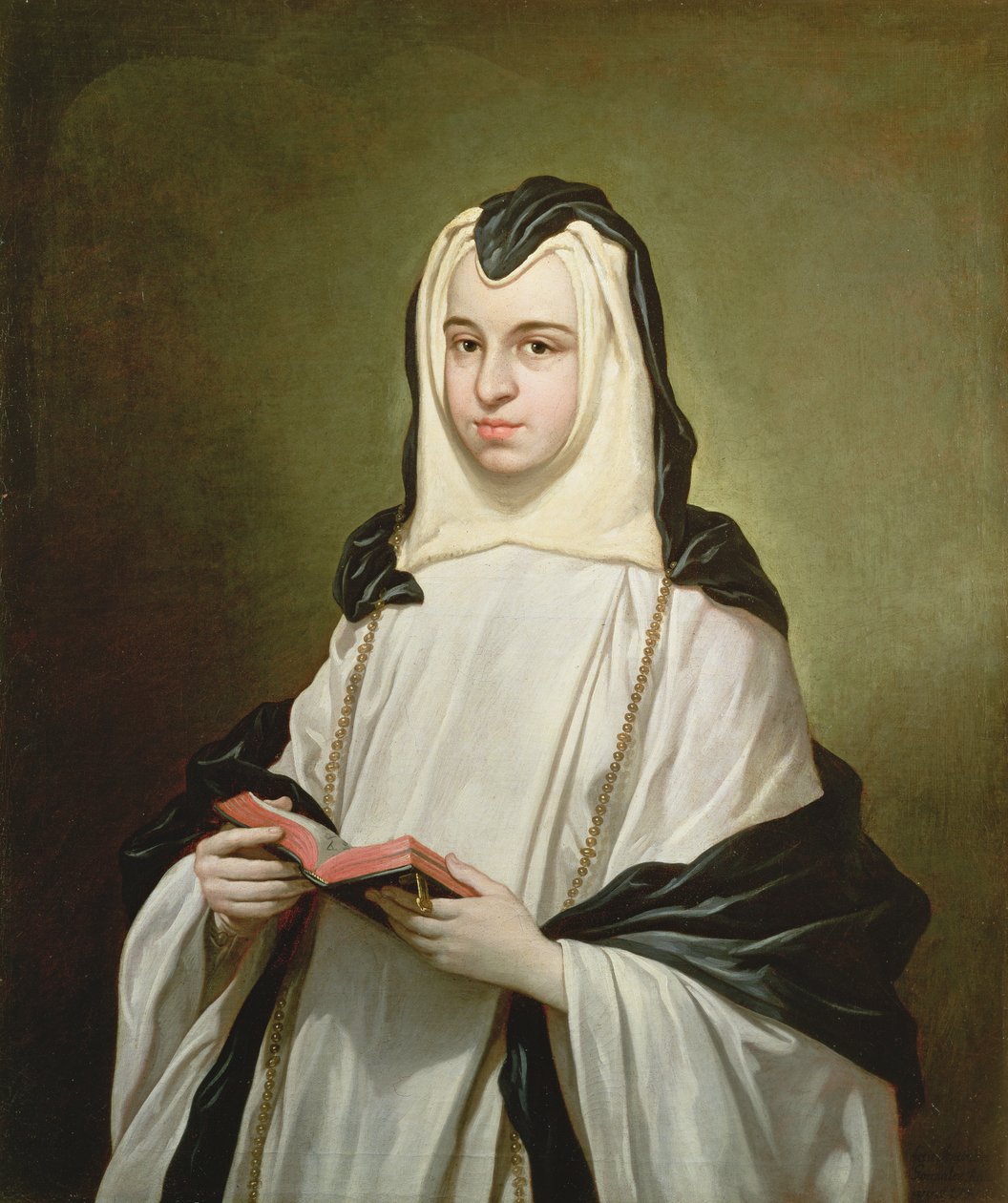 Retrato de uma freira, 1750 de Antonio Gonzalez Ruiz