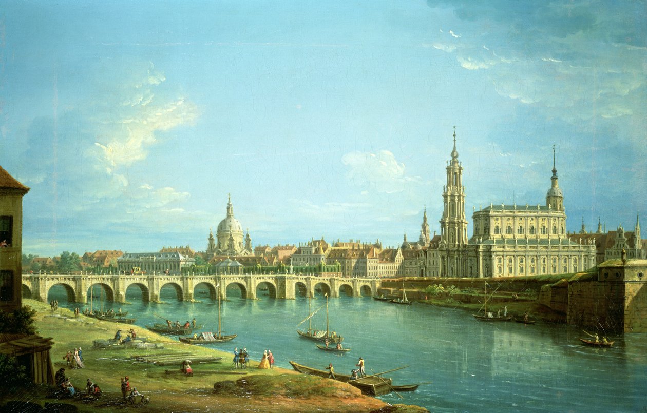 Uma vista de Dresden de Antonio Joli