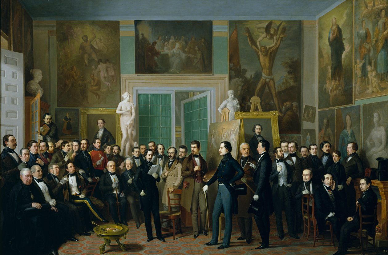 Encontro de Poetas no Estúdio do Artista de Antonio María Esquivel