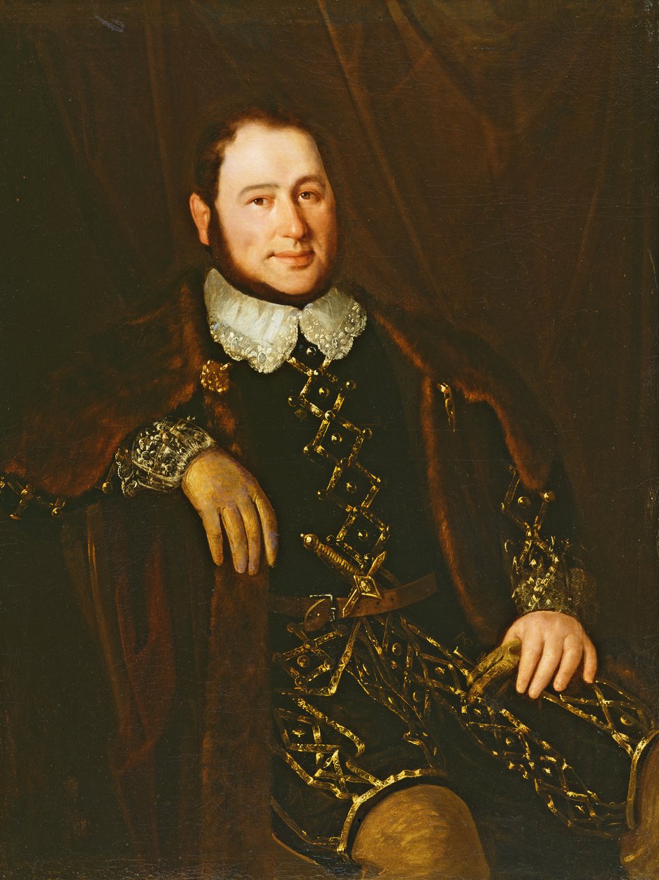 Retrato do cantor Ronconi, c.1842 de Antonio María Esquivel
