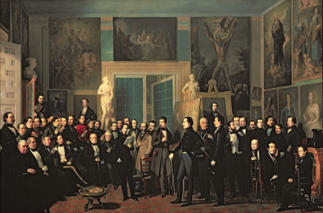 O Encontro dos Poetas, 1846 de Antonio María Esquivel