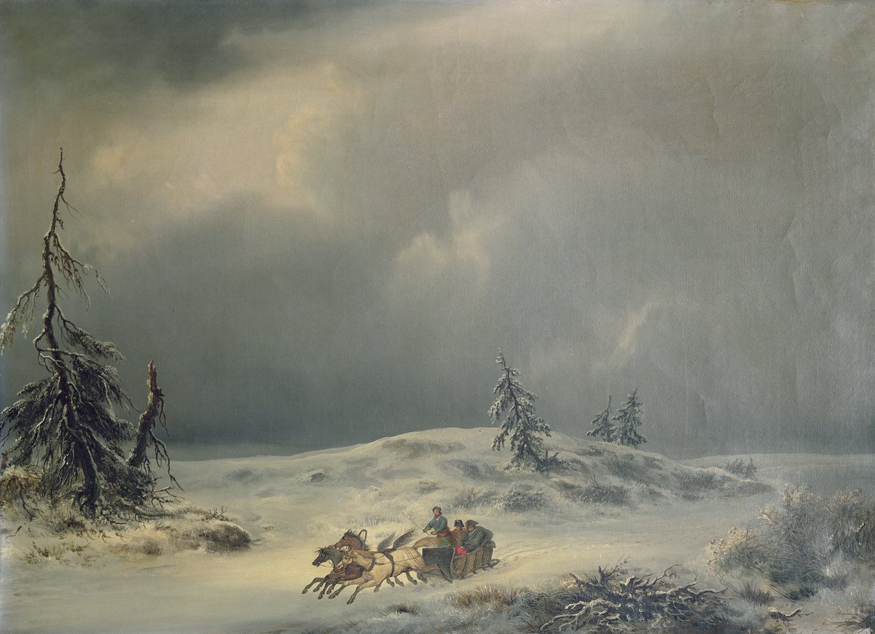Napoleão em Berezina de Antonio Morghen