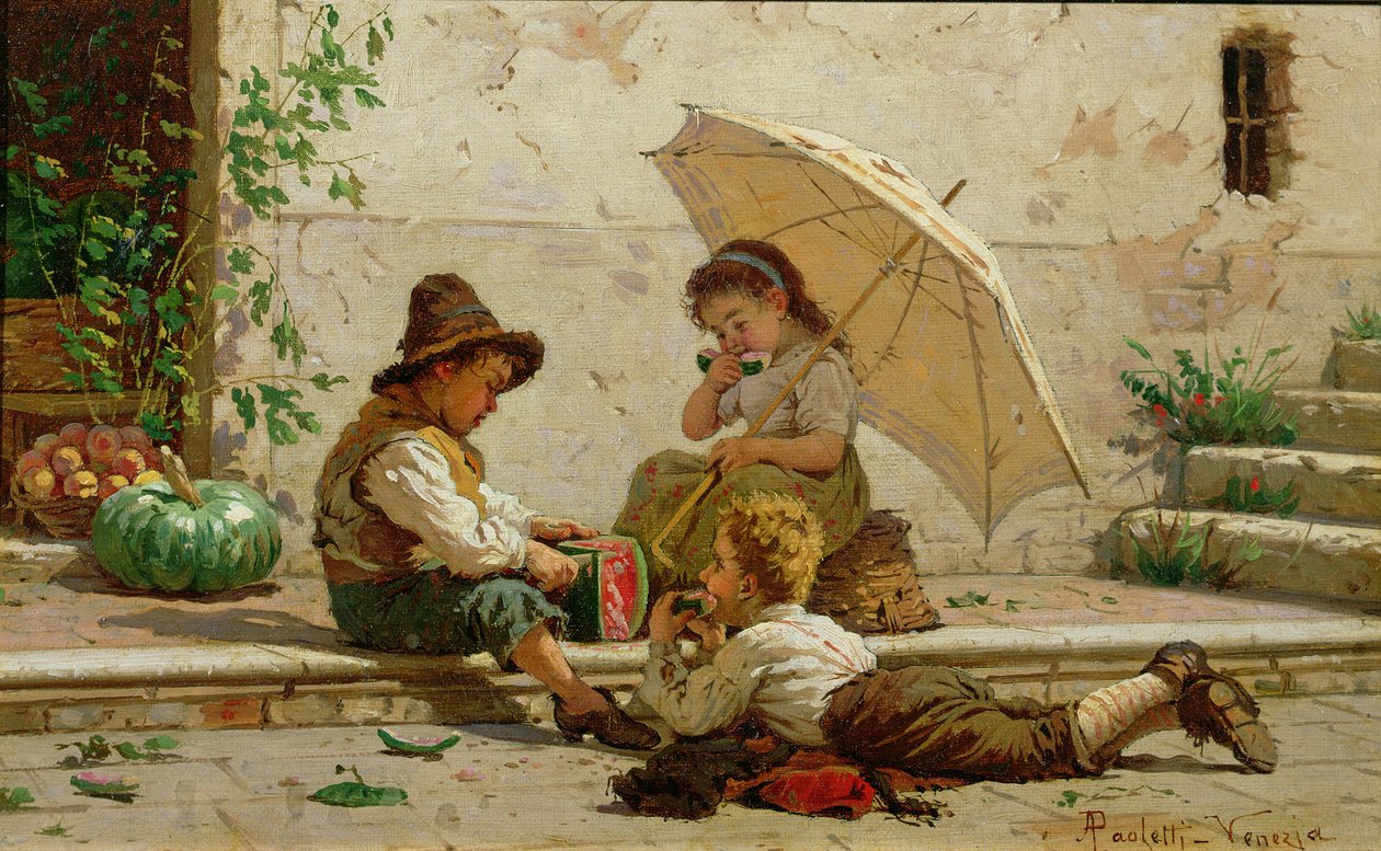 Crianças venezianas de Antonio Ermolao Paoletti