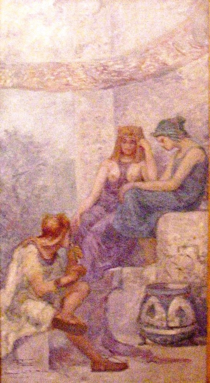  History of Music study for the decoration of the National Institute of Music in Rio de JaneironPortugues: Historia da Musica estudo para decoracao do Instituto Nacional de Musica do Rio de Janeiron de Antonio Parreiras