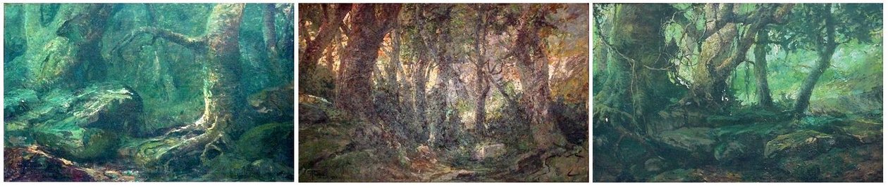  Homeland Triptych: Morning, Noon, Evening.nPortugues: Terra Natal Triptico:Amanhecer, Meio-Dia, Entardecer.n de Antonio Parreiras