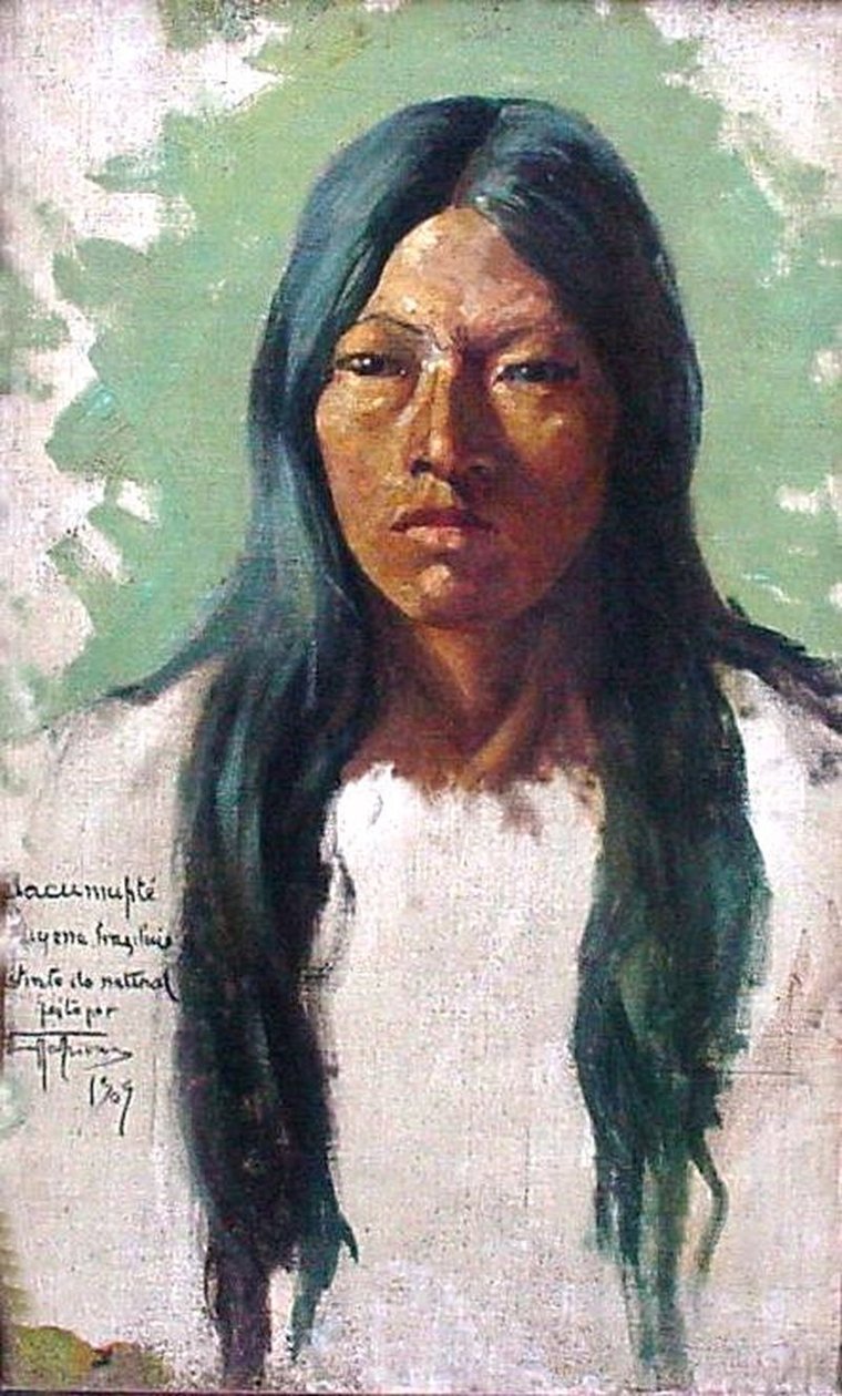 Cabeça, indianas, jacumpte de Antonio Parreiras