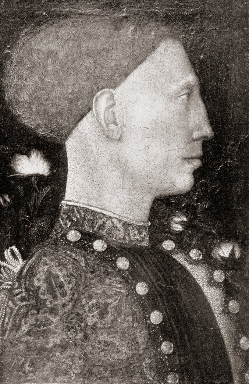 Leonello dEste, da The Connoisseur Magazine, publicou 1902 de Antonio Pisanello