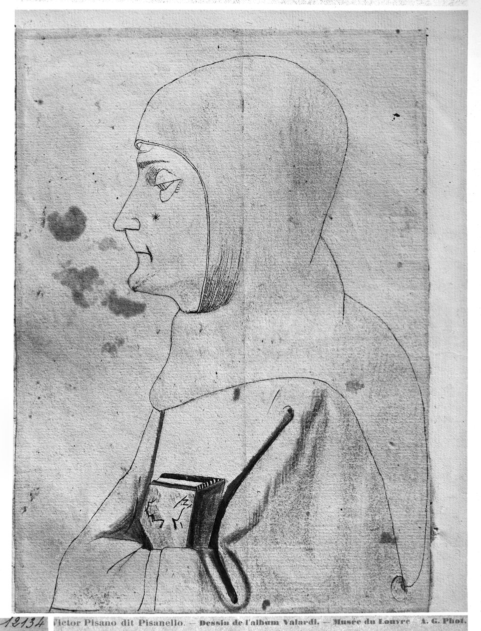 Monk, do The Vallardi Album de Antonio Pisanello