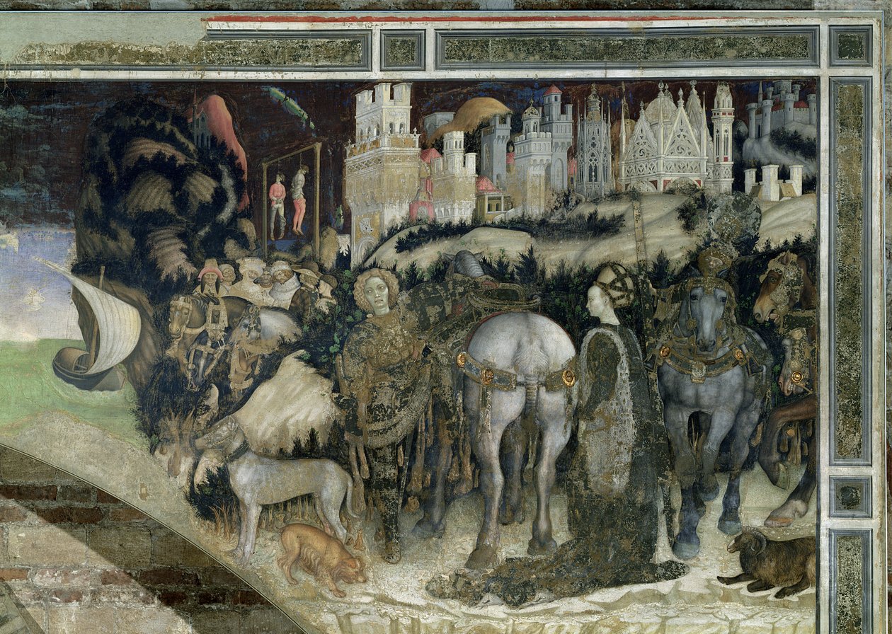 São Jorge resgatando a princesa de Trebizond, c.1433-38 de Antonio Pisanello