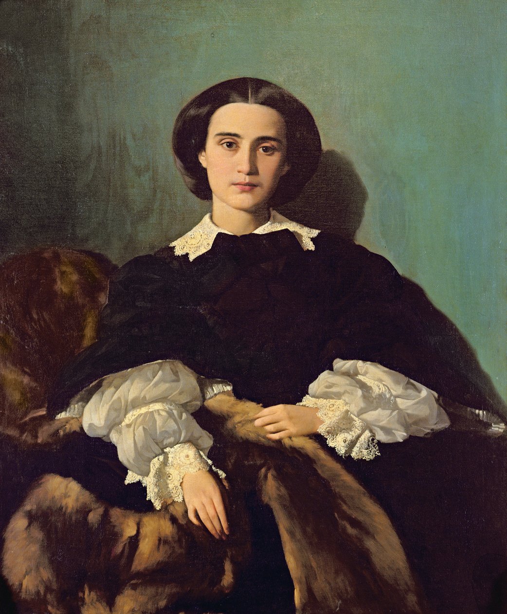 Retrato da Contessa G. Tempestini, 1854 de Antonio Puccinelli