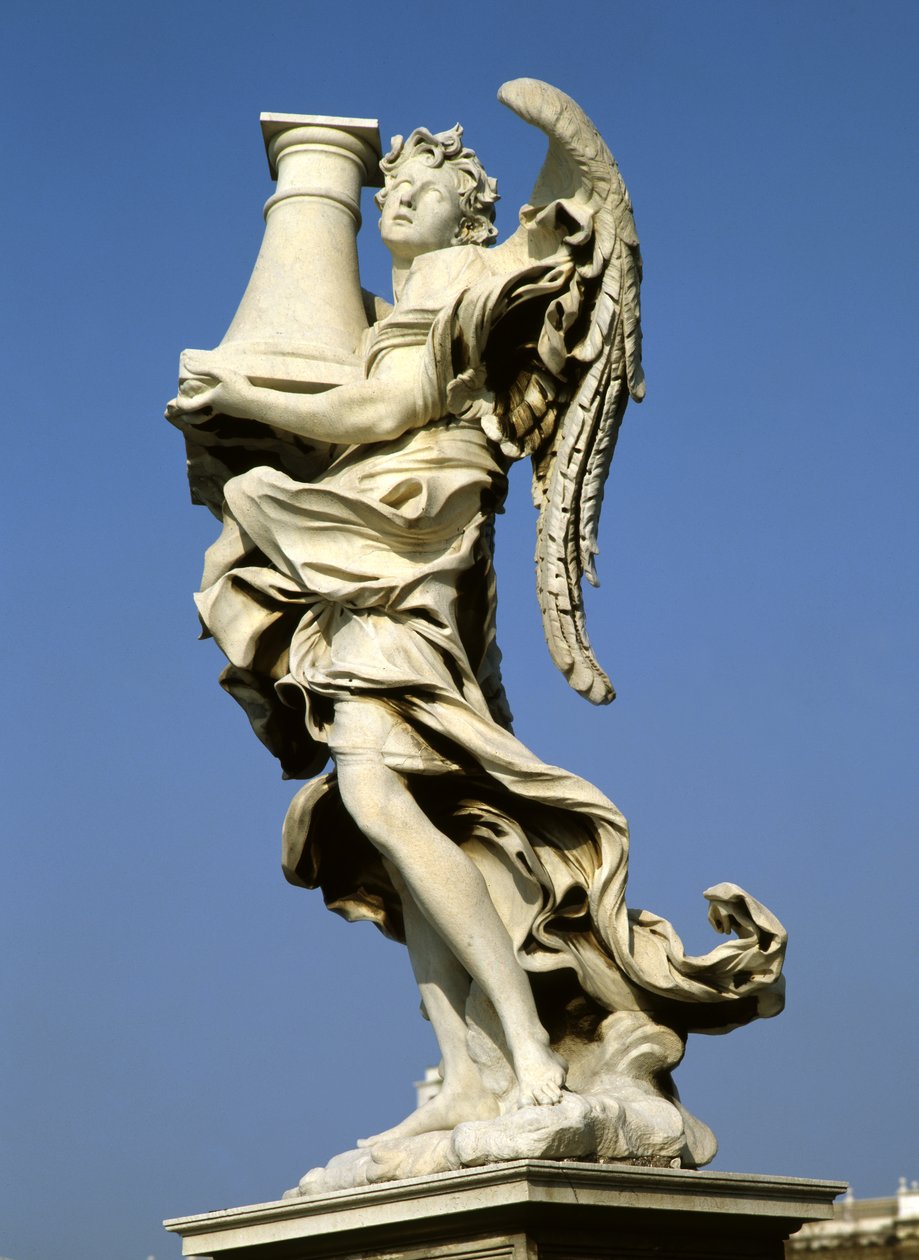 Anjo com a Coluna, c.1669 de Antonio Raggi
