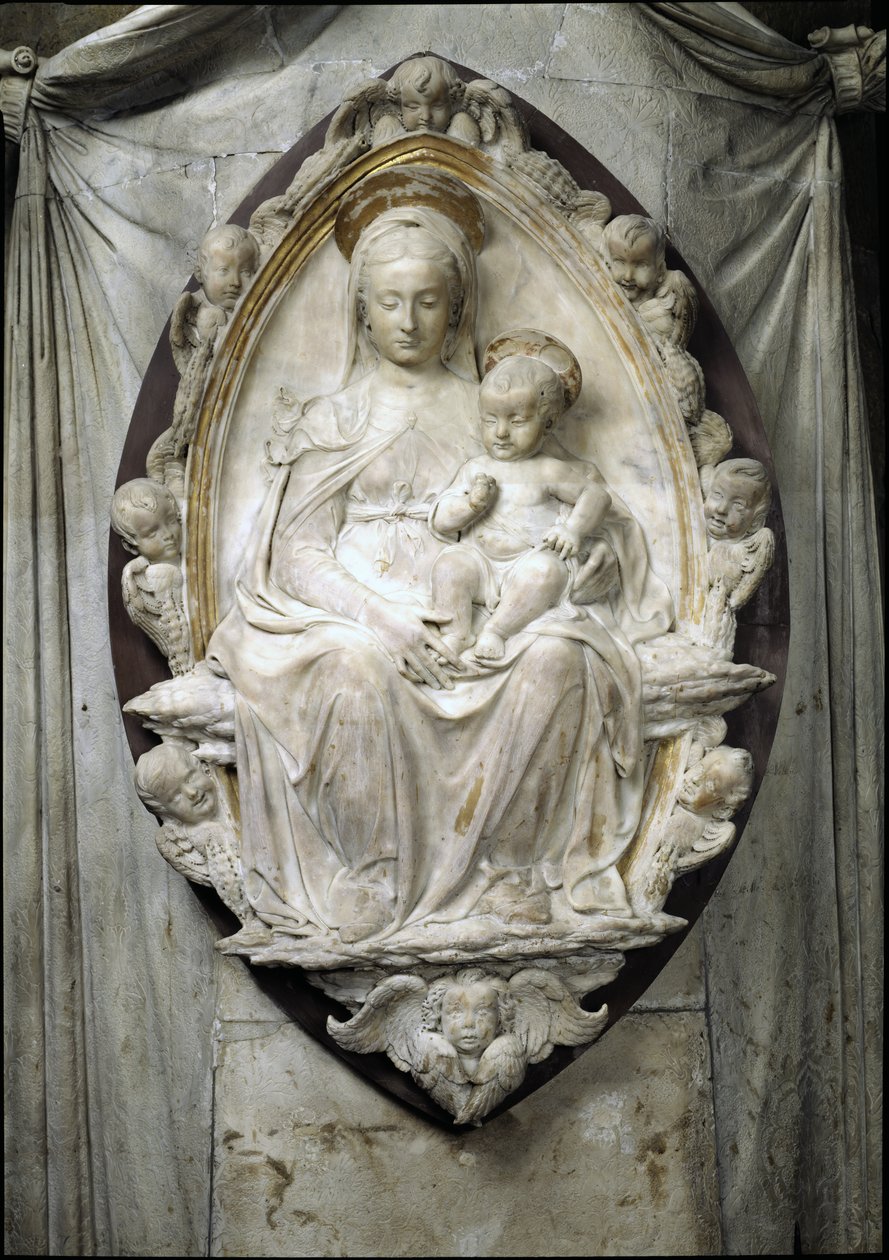 Madonna &39;del Latte&39;, 1478 (mármore) de Antonio Rossellino