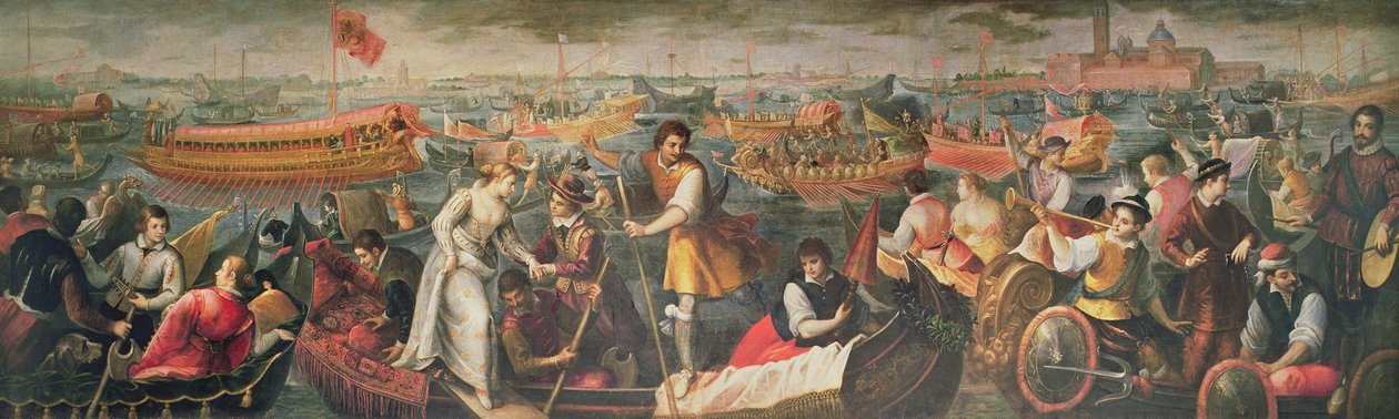 O Desembarque de Catarino Cornaro em Veneza em 1489 de Antonio Vassilacchi