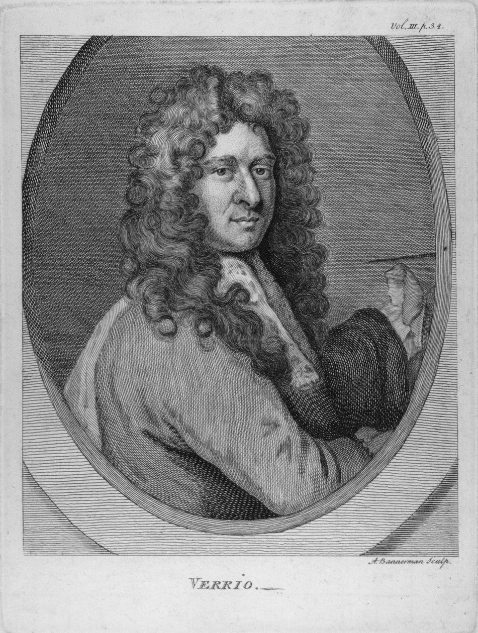 Verrio, gravado por Alexander Bannerman (c.1730-p.1780) de Antonio Verrio