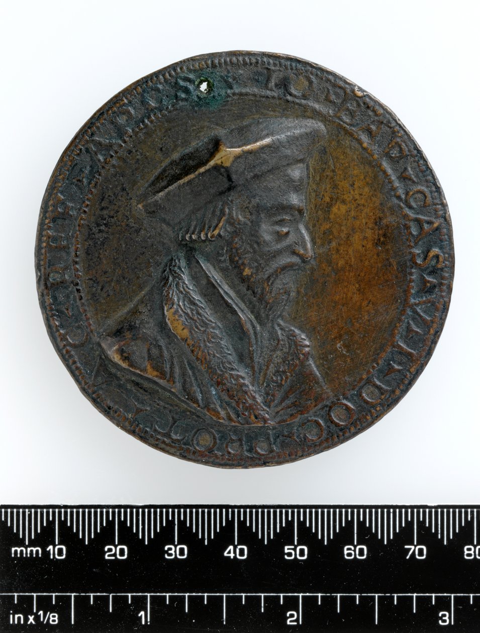 Medalha de Cast de Giovanni Battista Casalio, c.1526 (bronze) de Antonio Vicentino