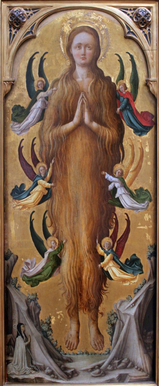 A santa Maria Madalena, carregada pelos anjos de Antonio Vivarini