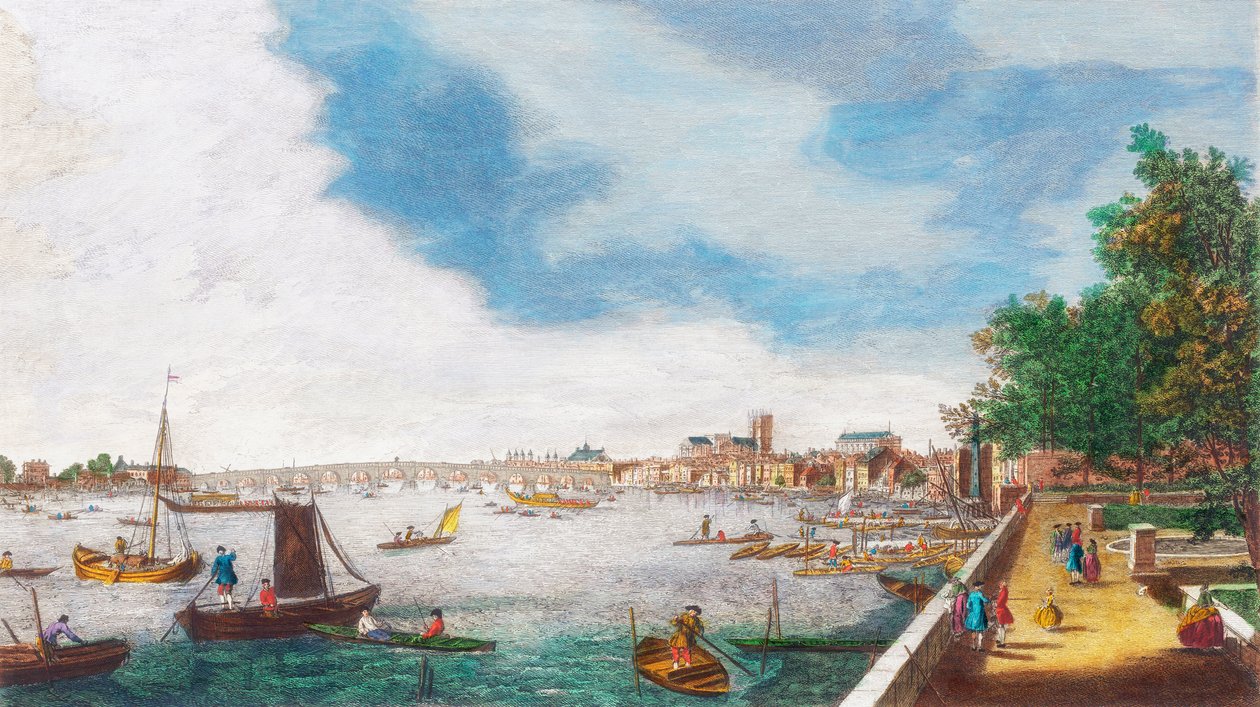 Londres no século XVIII de Antonio (after) Canaletto