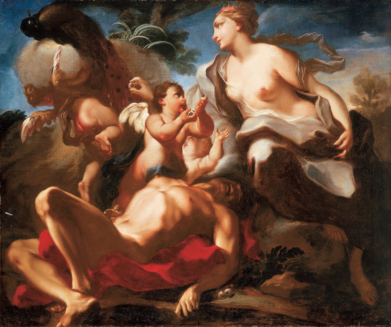 Juno e o pavão de Antonio Balestra