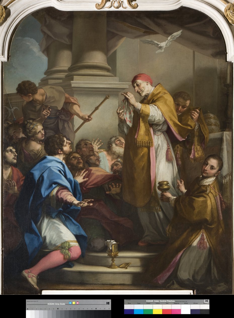 São Gregório mostrando o cabo corado com sangue (ver também 3498745) de Antonio Balestra